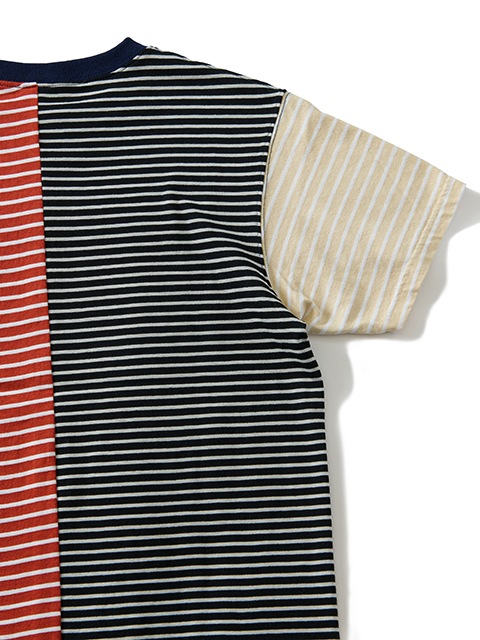 カラーブロックボーダーショートスリーブＴシャツ [2022 Spring/Summer]