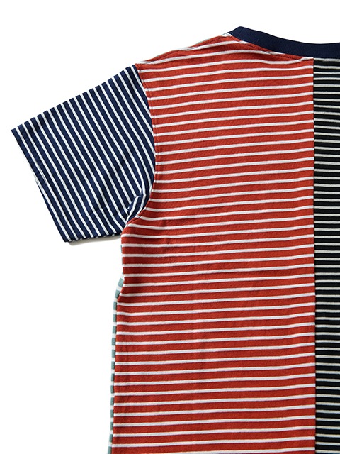 カラーブロックボーダーショートスリーブＴシャツ [2022 Spring/Summer]