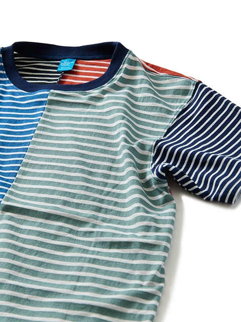 カラーブロックボーダーショートスリーブＴシャツ [2022 Spring/Summer]