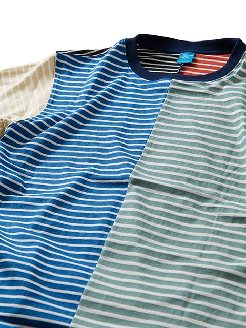 カラーブロックボーダーショートスリーブＴシャツ [2022 Spring/Summer]