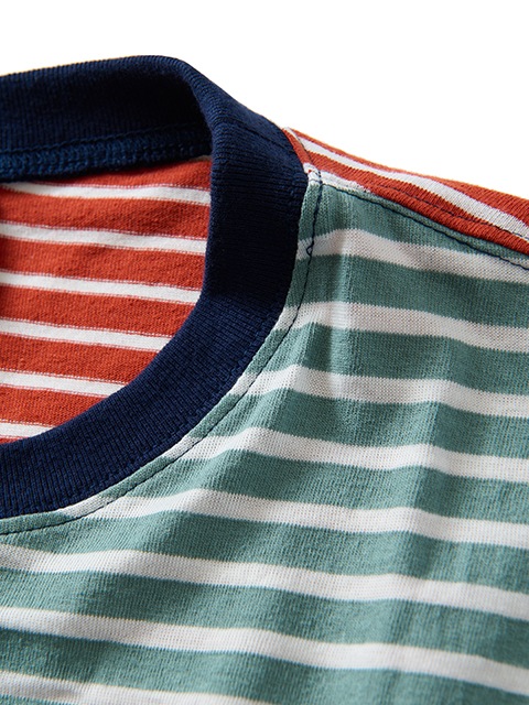 カラーブロックボーダーショートスリーブＴシャツ [2022 Spring/Summer]