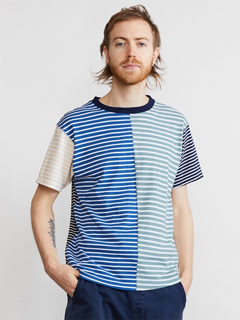 カラーブロックボーダーショートスリーブＴシャツ [2022 Spring/Summer]