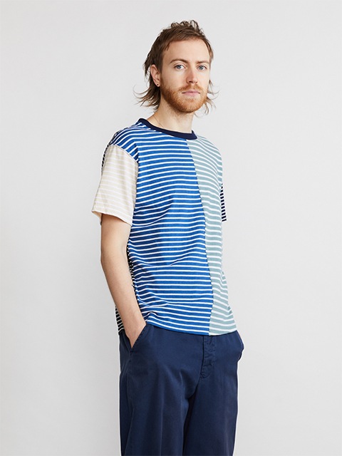 カラーブロックボーダーショートスリーブＴシャツ [2022 Spring/Summer]