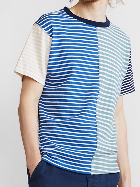 カラーブロックボーダーショートスリーブＴシャツ [2022 Spring/Summer]