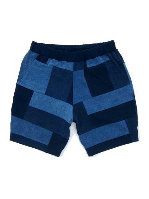 インディゴパッチワークヘビージャージートラベルショーツ [2017 Spring/Summer]
