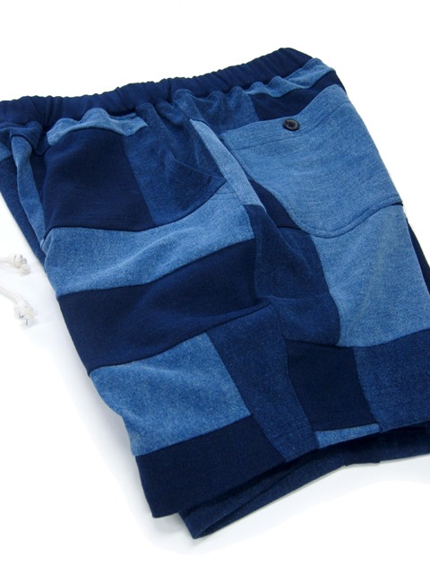 インディゴパッチワークヘビージャージートラベルショーツ [2017 Spring/Summer]