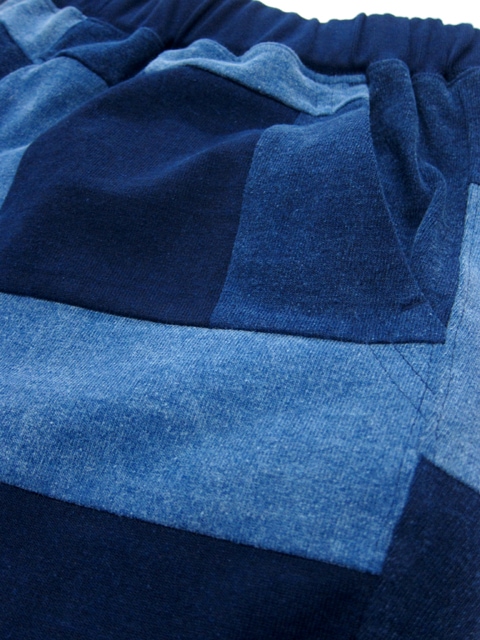 インディゴパッチワークヘビージャージートラベルショーツ [2017 Spring/Summer]