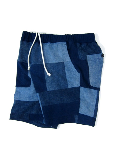 インディゴパッチワークヘビージャージートラベルショーツ [2017 Spring/Summer]