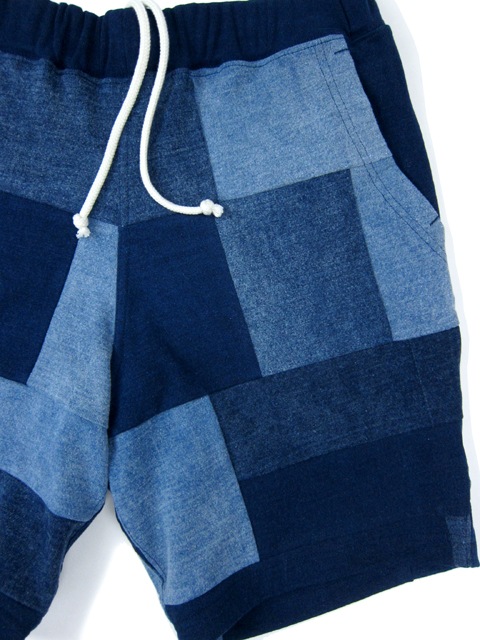 インディゴパッチワークヘビージャージートラベルショーツ [2017 Spring/Summer]