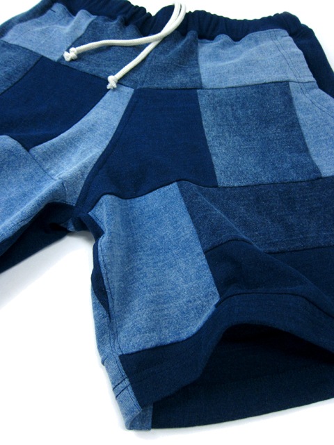 インディゴパッチワークヘビージャージートラベルショーツ [2017 Spring/Summer]