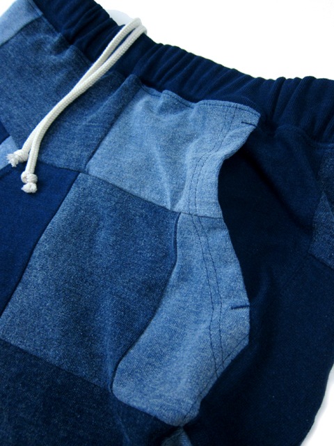 インディゴパッチワークヘビージャージートラベルショーツ [2017 Spring/Summer]