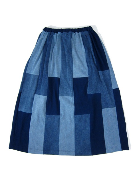 インディゴパッチワークT-マキシスカート [2017 Spring/Summer]