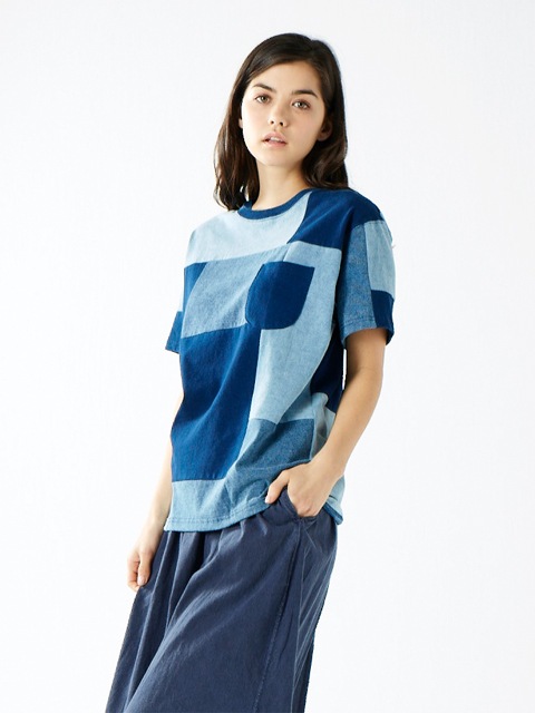 インディゴモンドリアンショートスリーブポケットTシャツ [2017 Spring/Summer]