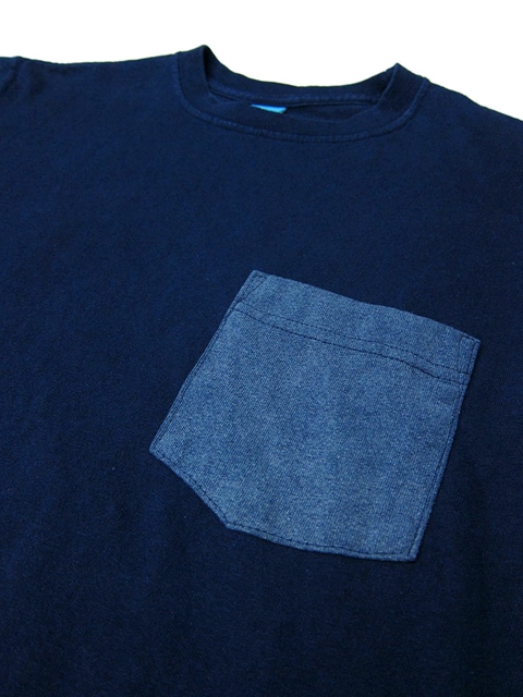 2トーンインディゴショートスリーブポケットTシャツ [2017 Spring/Summer]