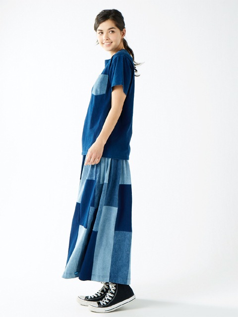 2トーンインディゴショートスリーブポケットTシャツ [2017 Spring/Summer]