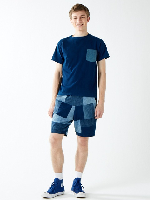 2トーンインディゴショートスリーブポケットTシャツ [2017 Spring/Summer]