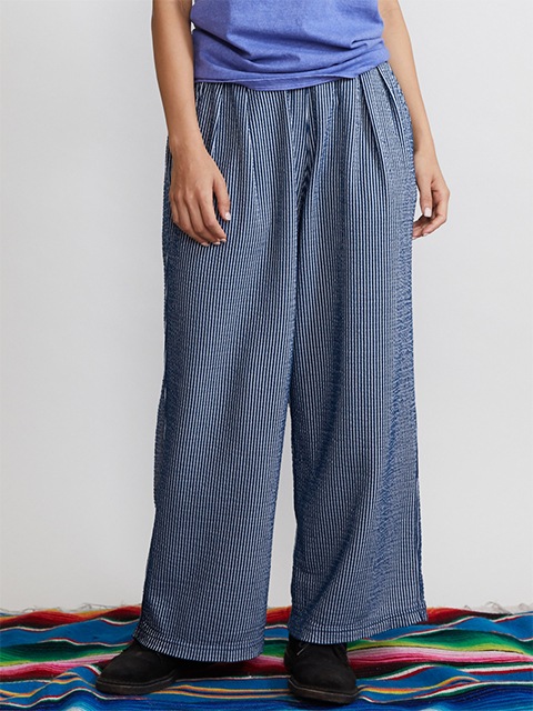 [WOMEN'S] シアサッカーリラックスパンツ [2022 Spring/Summer]