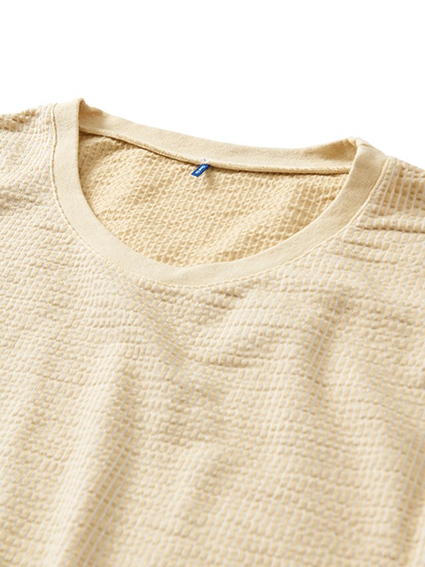 [WOMEN'S] シアサッカーノースリーブＴシャツ [2022 Spring/Summer]