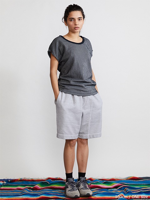 [WOMEN'S] シアサッカーノースリーブＴシャツ [2022 Spring/Summer]