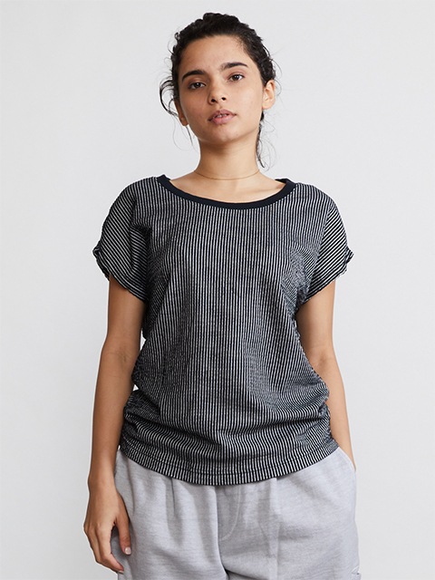 [WOMEN'S] シアサッカーノースリーブＴシャツ [2022 Spring/Summer]