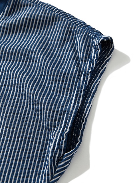 [WOMEN'S] シアサッカーノースリーブＴシャツ [2022 Spring/Summer]