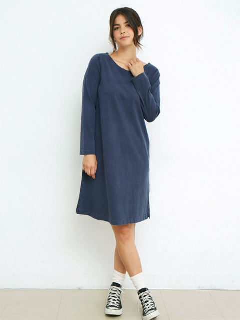 [WOMEN'S] ロングスリーブボートネックワンピース [2015 Spring]