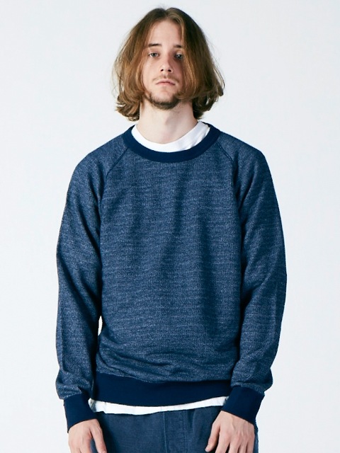 リバーシブルヘザーラグランクルースウェットシャツ [2016 Fall/Winter]