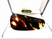 【大創業祭定価より５０％OFF創業明治七年べっ甲の菊池】■本鼈甲靴べら（中）ー１８|★本鼈甲紳士クシ・靴べら４５個