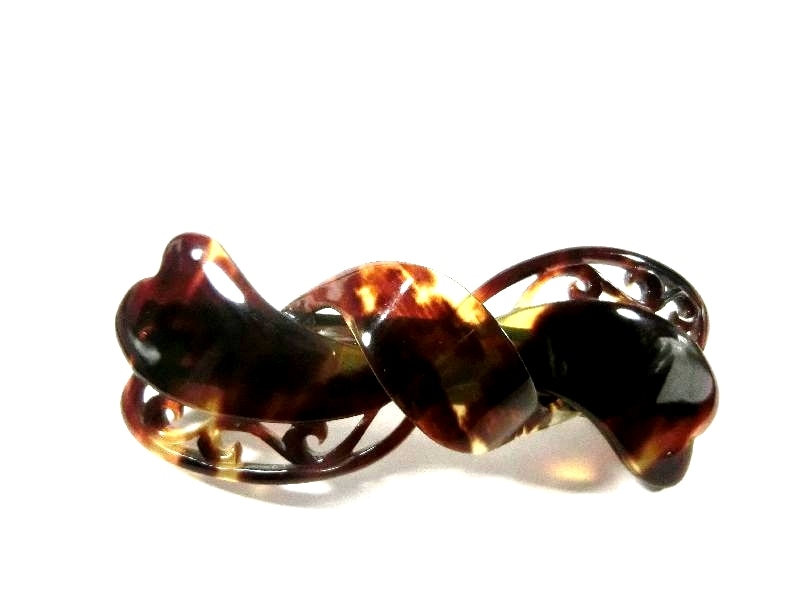 旭真珠 九州特産 本鼈甲 バレッタ 髪留め 箱付き べっ甲の本場 長崎の老舗の通販 べっ甲の菊池