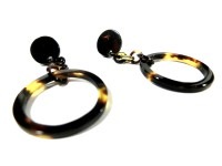 【大創業祭定価より５０％OFF創業明治七年べっ甲の菊池】■本べっ甲ピアスー１７３