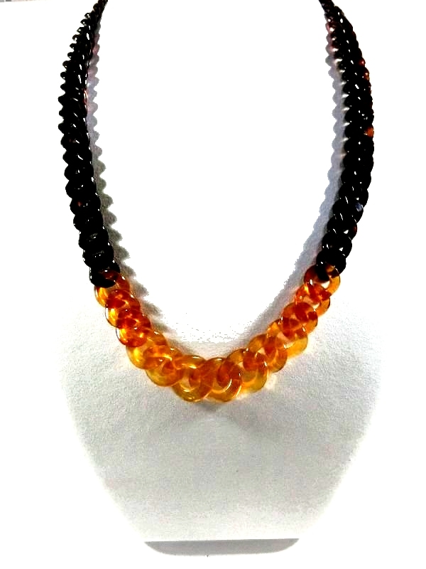 幸運さん専用　本鼈甲　極上ネックレス　25g 東さ7-0121☆2F 本べっ甲 琥珀 ネックレス 長さ67センチ (のし等ギフト対応無料