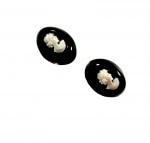 【大創業祭定価より５０％OFF創業明治七年べっ甲の菊池】■本べっ甲カメオイヤリグー２７１|★本鼈甲イヤリング２０４個