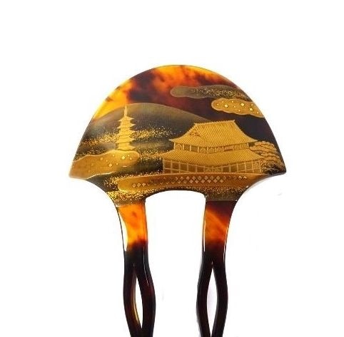 【終売希少品】べっ甲の菊池かんざし櫛【本鼈甲保証書付き】 Amazon | 【創業149年セールべっ甲の菊池】本べっ甲総白甲櫛