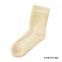 オーガニックコットン PRISTINE(プリスティン)　厚手おやすみソックス（メール便使用）