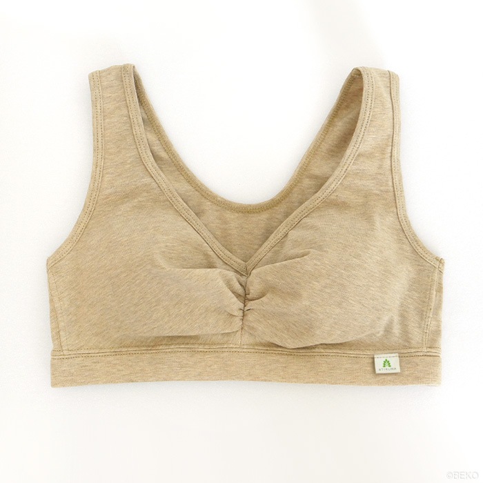 ATIRUNA アティルナ ゴムなしソフトブラ(メール便使用で送料無料!)AT210009 オーガニックコットン