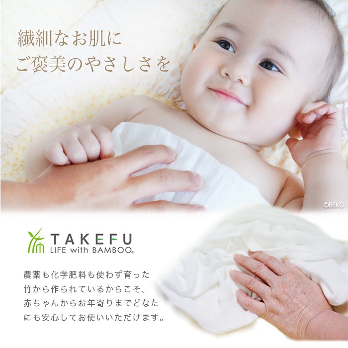 少し大きくなってリニューアル【送料無料】【2枚組】TAKEFU竹布 NEW洗顔クロス 2枚組 日本製(メール便使用)
