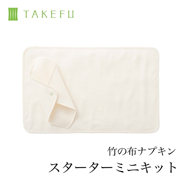 【送料無料】TAKEFU竹布・布ナプキン・スターターミニキット (メール便使用)