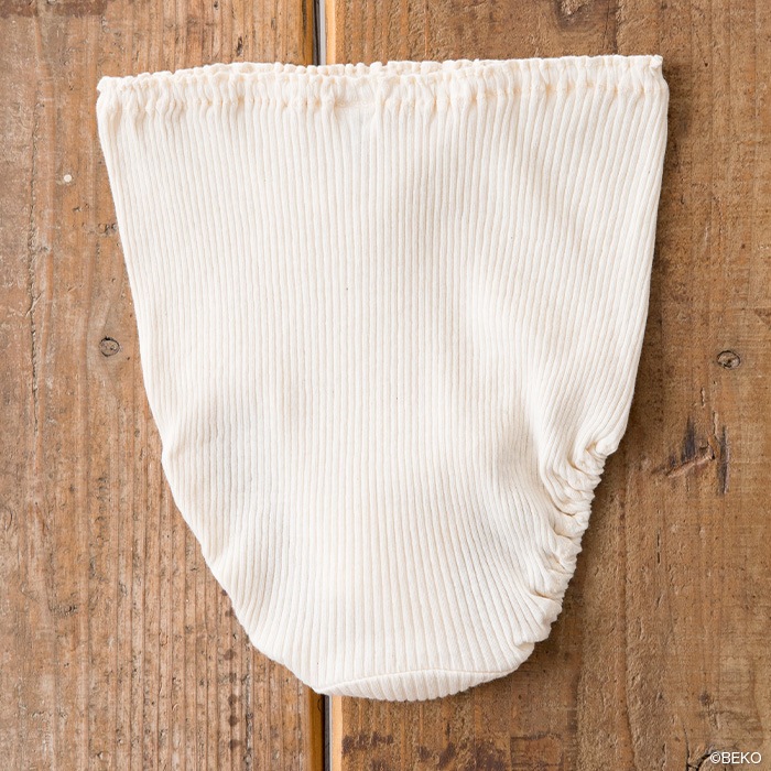 【２枚組み】大幅値下げ 送料無料 天衣無縫　リブ ショーツ（旧企画品をベコで別注。スーピマコットンではないブレンドのオーガニックコットンを使用） オーガニックコットン（メール便使用）