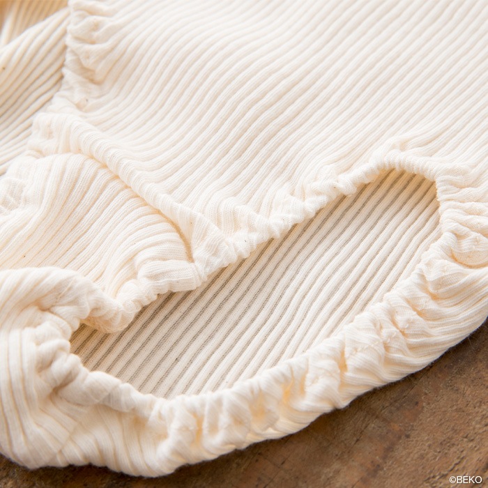 【２枚組み】大幅値下げ 送料無料 天衣無縫　リブ ショーツ（旧企画品をベコで別注。スーピマコットンではないブレンドのオーガニックコットンを使用） オーガニックコットン（メール便使用）