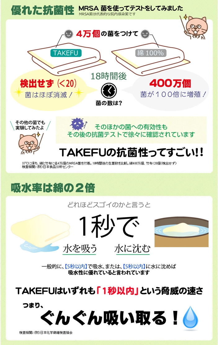 TAKEFU竹布・布ナプキン・ホルダー３枚セット （メール便使用送料無料）
