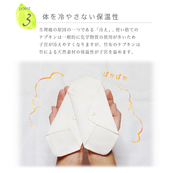 TAKEFU竹布・布ナプキン・ホルダー3枚セット （メール便使用送料無料 
