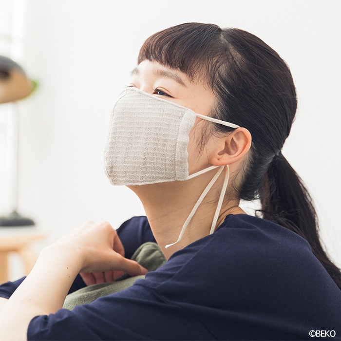 オーガニックコットン fifu マスク 今治産 日本製 フィフ ガーゼマスク 布マスク 草木染め（メール便で送料無料）