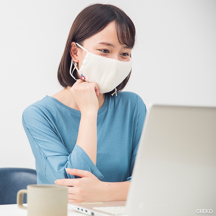 オーガニックコットン fifu マスク 今治産 日本製 フィフ ガーゼマスク 布マスク 草木染め（メール便で送料無料）