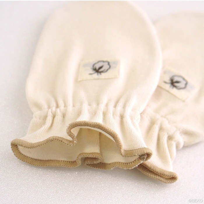 【２双組み】オーガニックガーデン ベビー ミトン p10544（メール便使用で送料無料！）