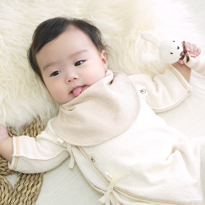 オーガニックガーデン ベビー リバーシブルスタイ p10642（メール便使用で送料無料！）