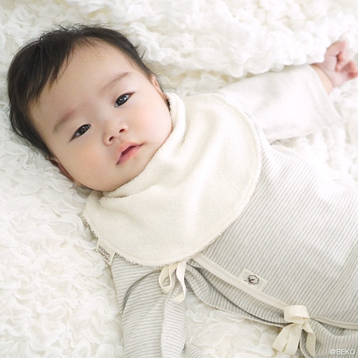 オーガニックガーデン ベビー リバーシブルスタイ p10642（メール便使用で送料無料！）