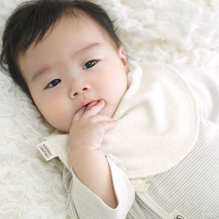 オーガニックガーデン ベビー リバーシブルスタイ p10642（メール便使用で送料無料！）