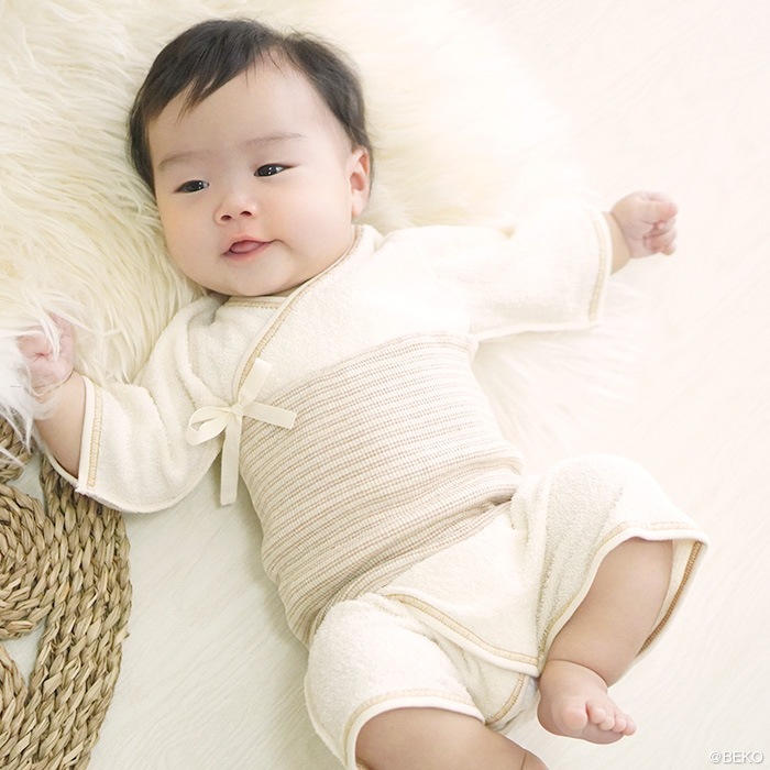 【２枚組み】オーガニックガーデン ベビー キッズやわらかはらまきP10718（メール便使用で送料無料！）