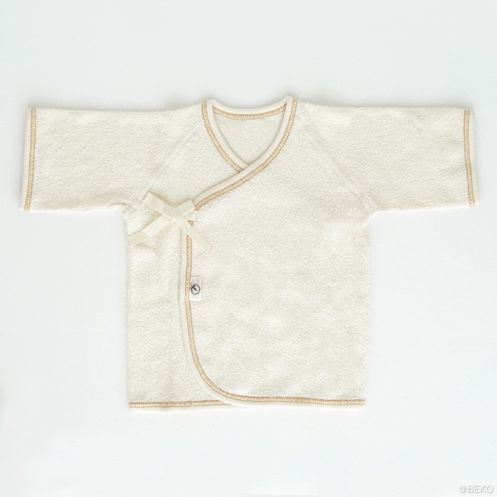 オーガニックガーデン ベビー ふんわりパイル短肌着  p10612（メール便使用で送料無料！）