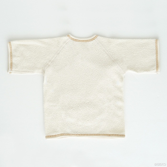 オーガニックガーデン ベビー ふんわりパイル短肌着  p10612（メール便使用で送料無料！）